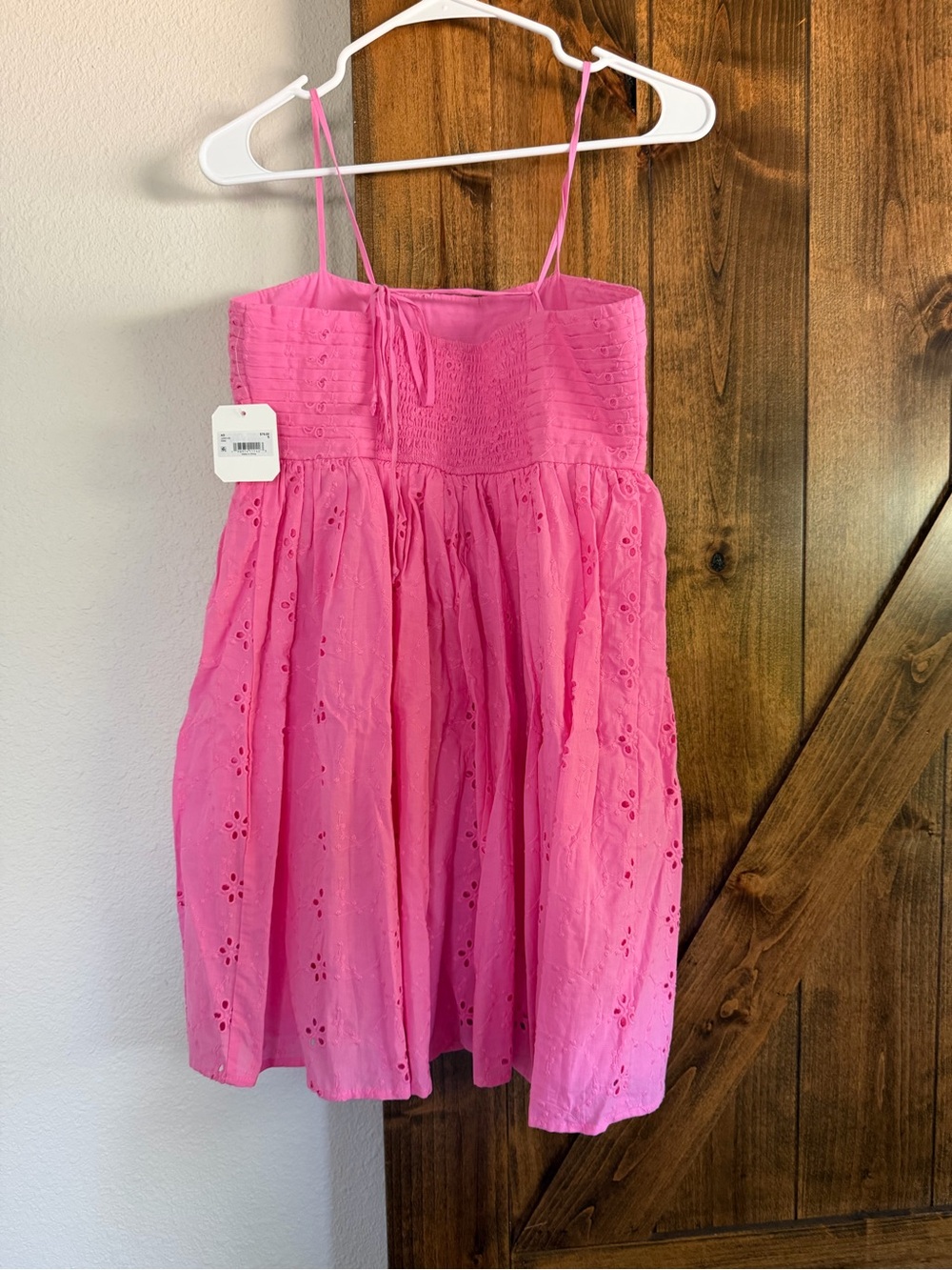 Altar'd State Hot Pink Eyelet Sundress for Girls - Picture 2 of 3